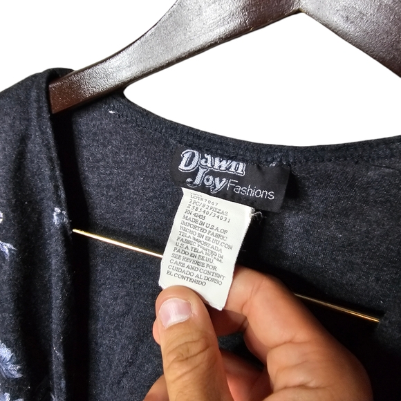 Vintage Dawn Joy Floral Top. Made in USA! - Picture 4 of 5